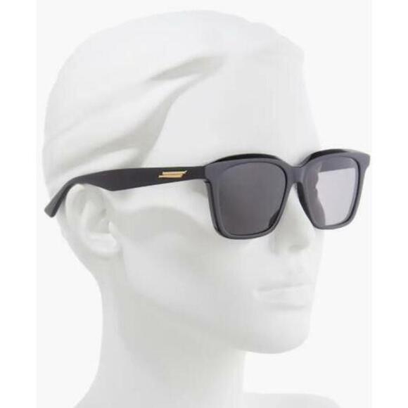 Bottega Veneta Unisex Black Square Sunglasses Grey Lens RTL: $430.00 main image 5